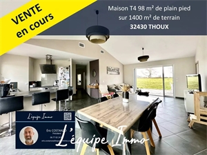 maison-villa à la vente -   32600  L'ISLE-JOURDAIN, surface 98 m2 vente maison-villa - APR714307